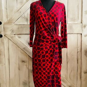 This is an Anne Klein Red Medium size dress